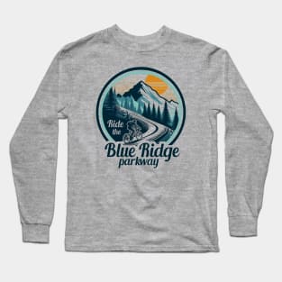 Ride The Blue Ridge Parkway Cycling Long Sleeve T-Shirt